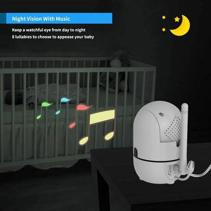 HelloBaby Upgrade Baby Monitor, 5”Sreen with 30-Hour Battery