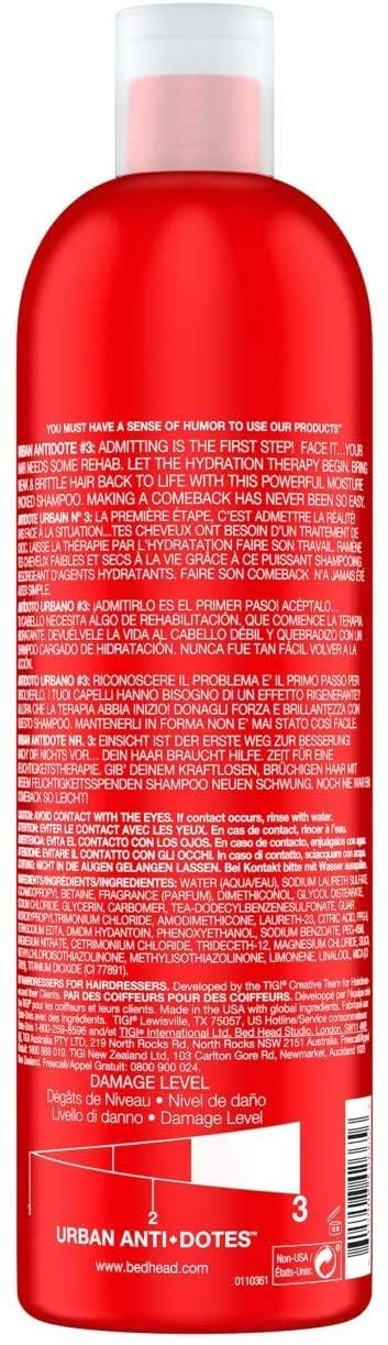 Tigi Bed Head Urban Antidotes Resurrection Conditioner Damage Level 3, 25.36 Oz (Pack Of 2)