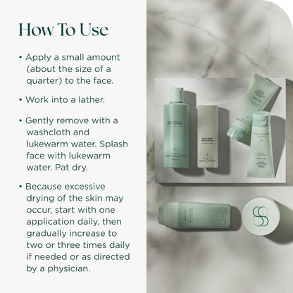 Marini SkinSolutions Benzoyl Peroxide Acne Treatment Wash 2.5% - Potent Antibacterial Face Cleanser for Oily & Acne-Prone Skin..