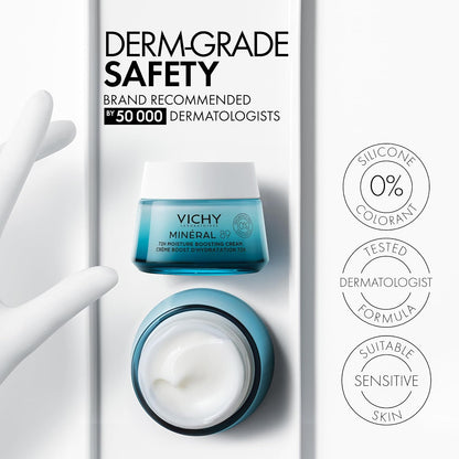 VICHY Mineral 89 Lightweight Face Cream Hydrating Face Moisturizer 1.35oz