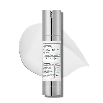 VT COSMETICS CICA Reedle Shot 300, Advanced Night Exosome, Microneedling Serum, Centella Asiatica, Hyaluronic Acid..