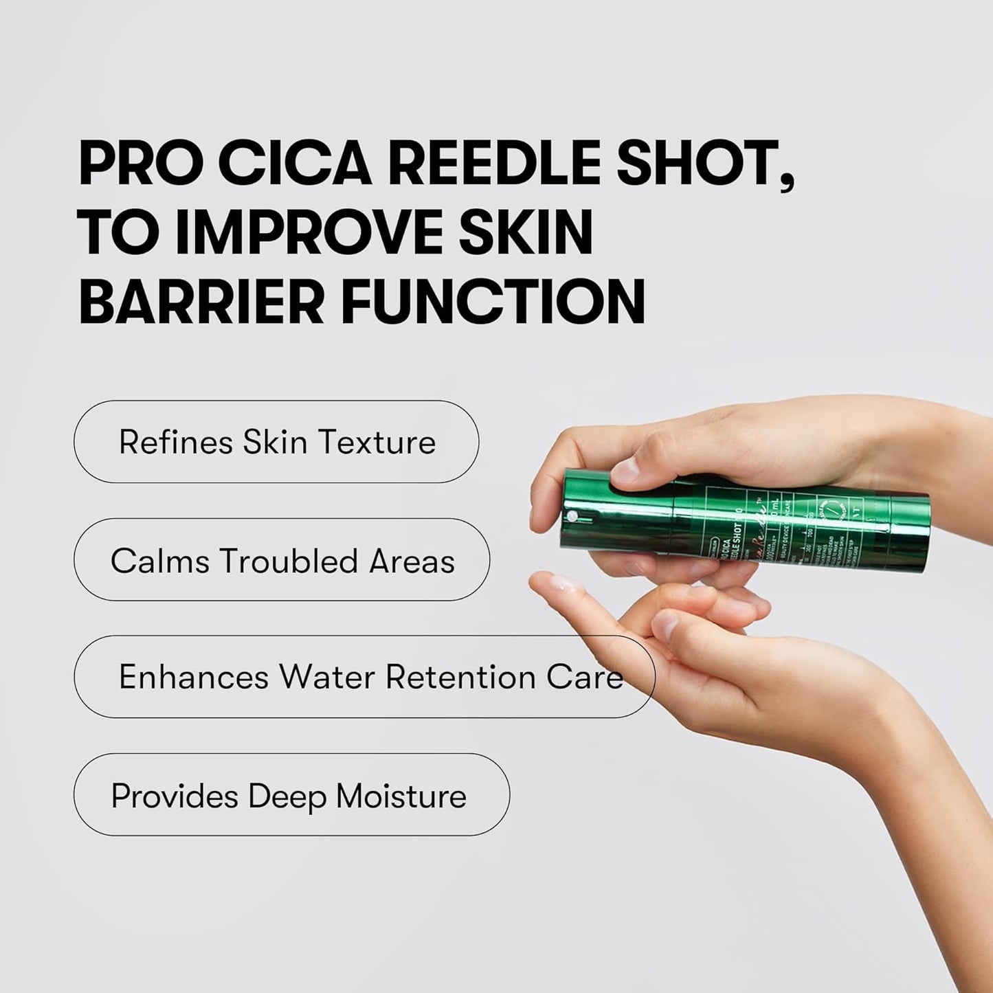 VT COSMETICS Pro Cica Reedle Shot 100 Serum with Centella Asiatica Extract, Cica Exosome & Spicule Microneedling Formula..