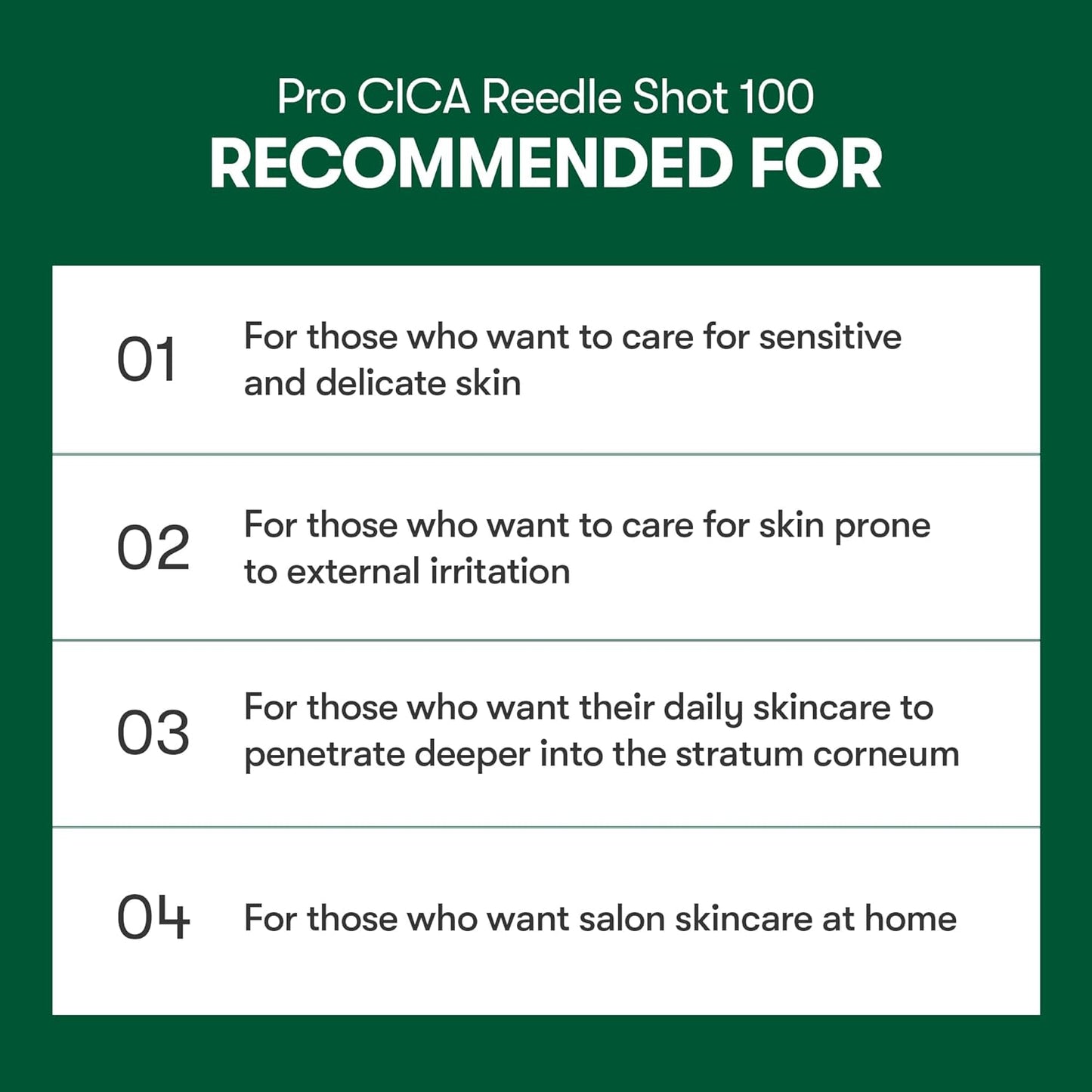 VT COSMETICS Pro Cica Reedle Shot 100 Serum with Centella Asiatica Extract, Cica Exosome & Spicule Microneedling Formula..
