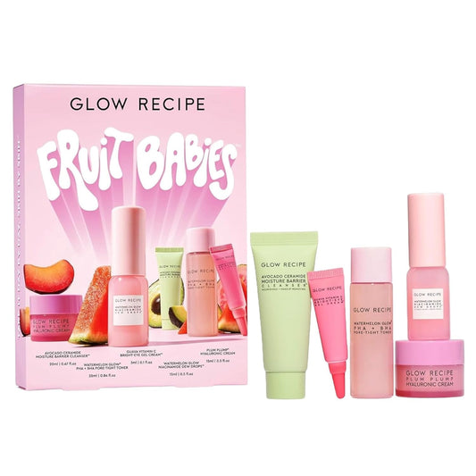 Glow Recipe Fruit Babies Skincare Kit - Gift Set with Ceramide Facial Cleanser
