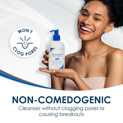 Vanicream Liquid Cleanser - 8 fl oz – Unscented, Gluten-Free Formula for Sensitive Skin (Pack 0f 1)
