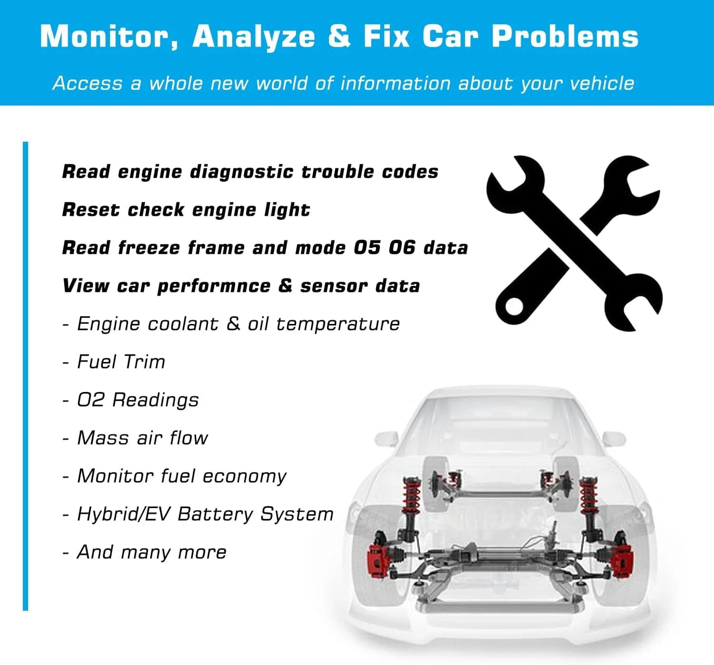 Veepeak Mini Bluetooth OBD II Scanner for Android ONLY, Auto Check Engine Light Code Reader Car Diagnostic Scan Tool