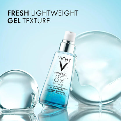 Vichy Mineral 89 Booster, Hyaluronic Acid Serum, Skin Barrier Repair