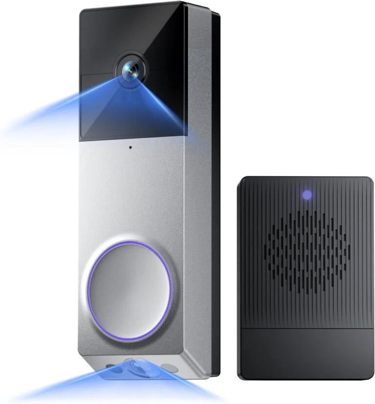 WYZE Wireless Duo Cam Video Doorbell (Chime Included)