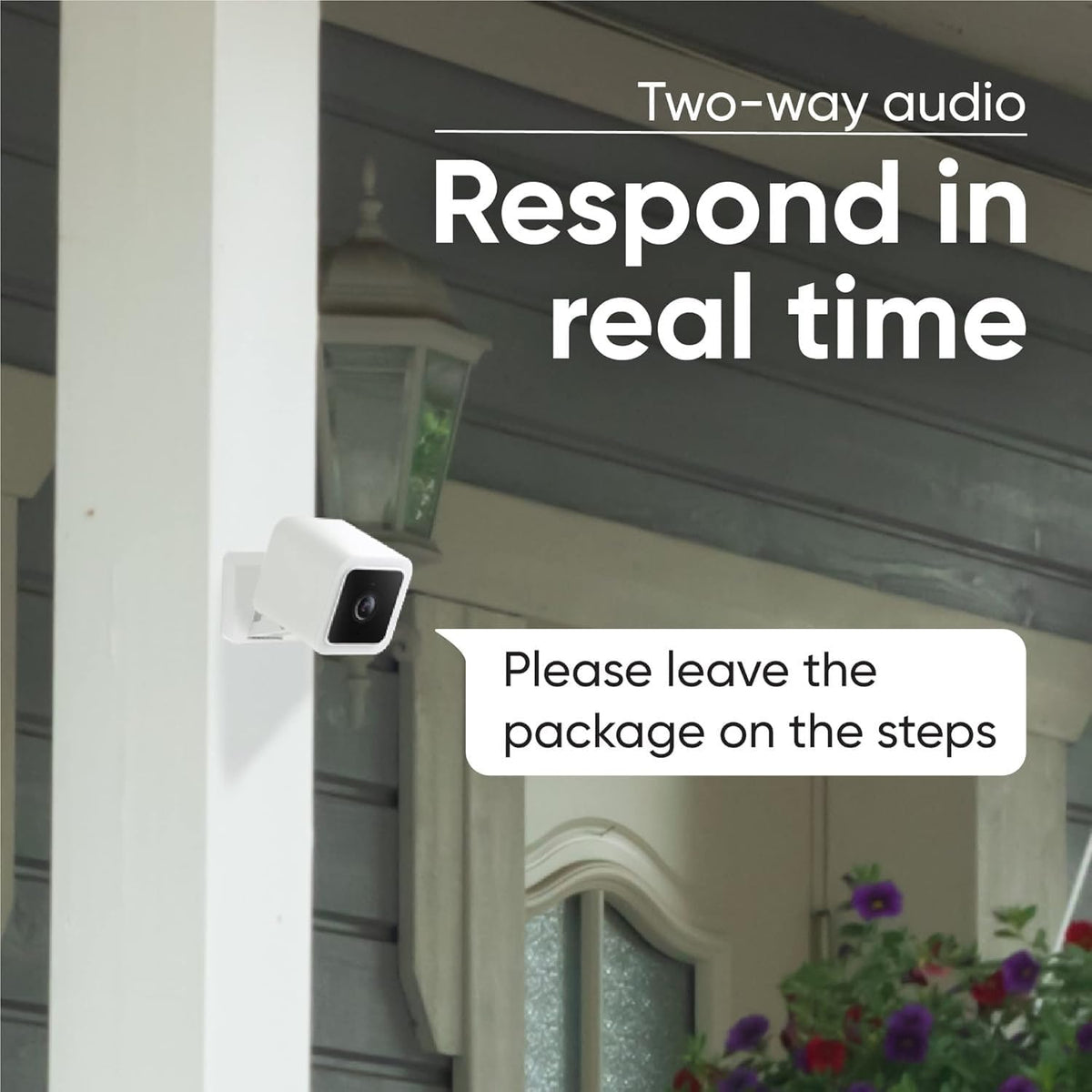 WYZE Cam Pan v3, Indoor/Outdoor IP65-Rated 1080p Pan/Tilt/Zoom Wi-Fi Smart Home Security Camera