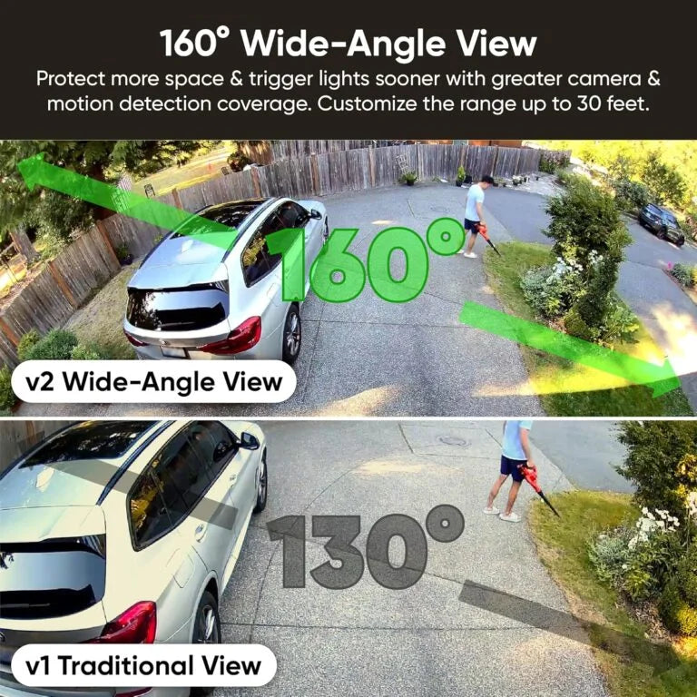 WYZE Floodlight Camera v2, 2800-Lumen LEDs, 2K HD Outdoor Security Camera
