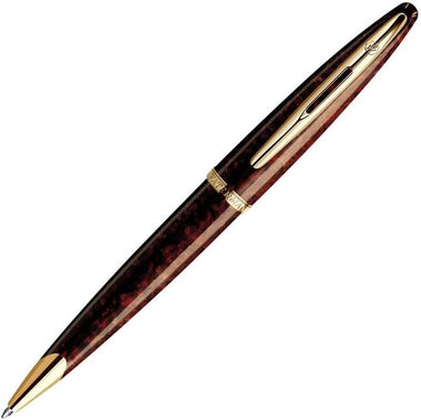 Waterman Carène Ballpoint Pen, Marine Amber with 23k Gold Clip, Medium Point with Blue Ink