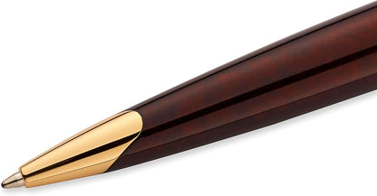 Waterman Carène Ballpoint Pen, Marine Amber with 23k Gold Clip, Medium Point with Blue Ink
