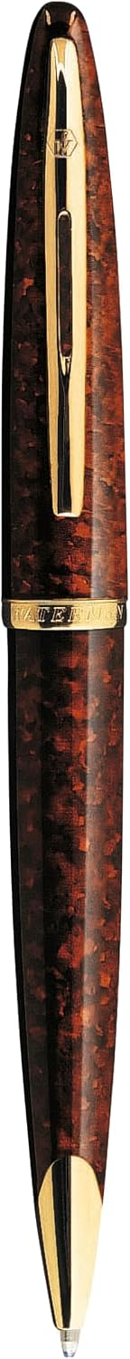 Waterman Carène Ballpoint Pen, Marine Amber with 23k Gold Clip, Medium Point with Blue Ink