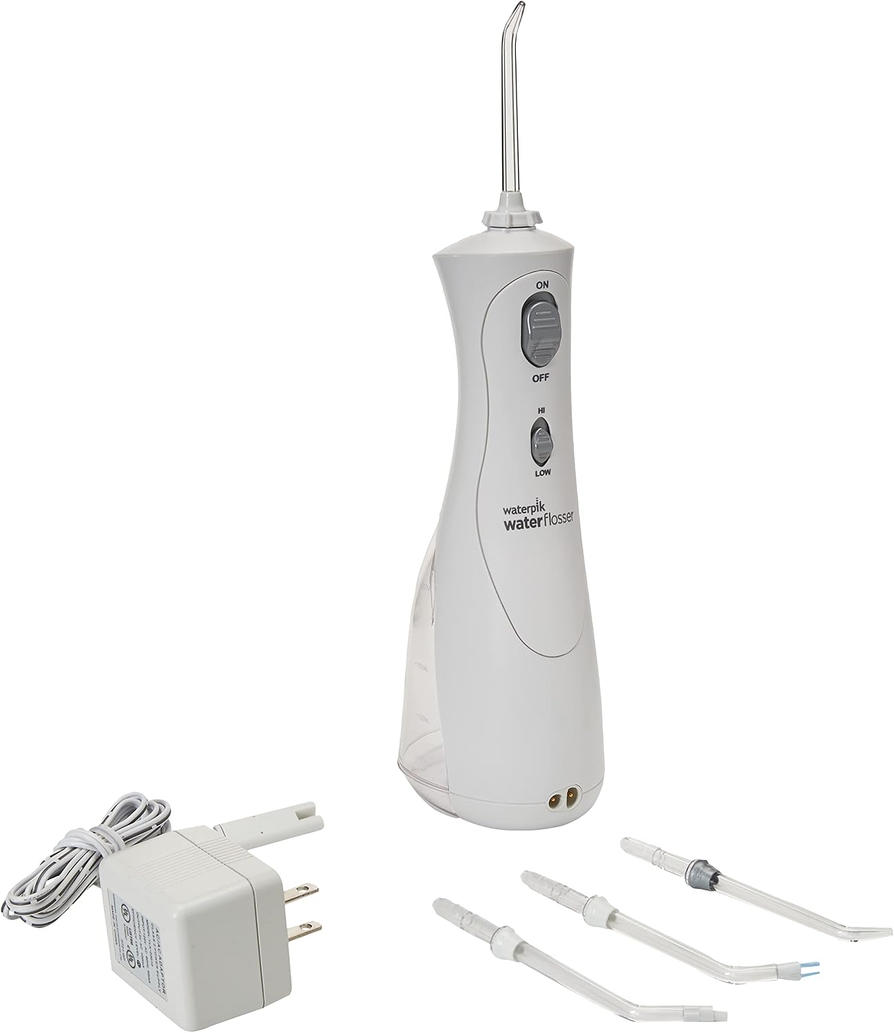 Waterpik Cordless Plus Water Flosser with 4 Flossing Tips, Rechargeable and Portable..