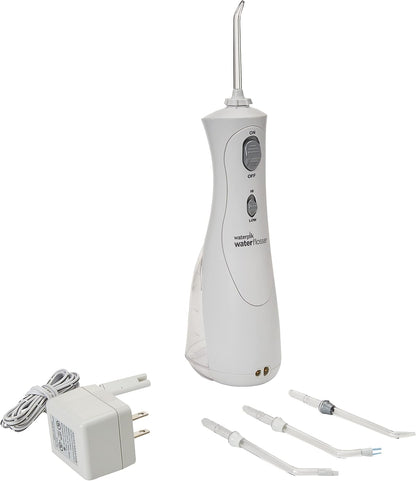 Waterpik Cordless Plus Water Flosser with 4 Flossing Tips, Rechargeable and Portable..