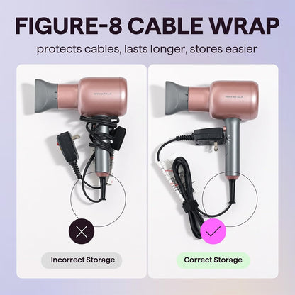 Wavytalk Hair Dryer with Diffuser, Blown Away Ionic Hair Dryer for Curly Hair with Comb, 1875W Fast Drying Blow Dryer..