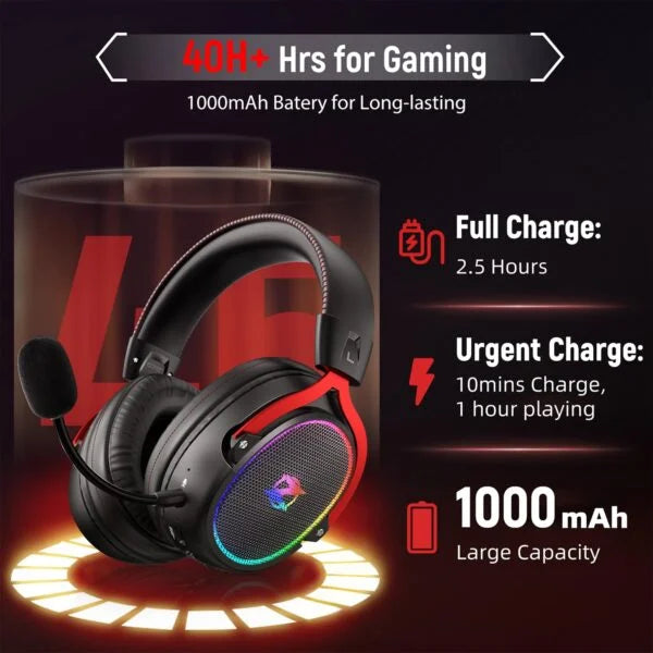 Ozeino Wireless Gaming Headset for Ps5 Ps4 PC Laptop Switch