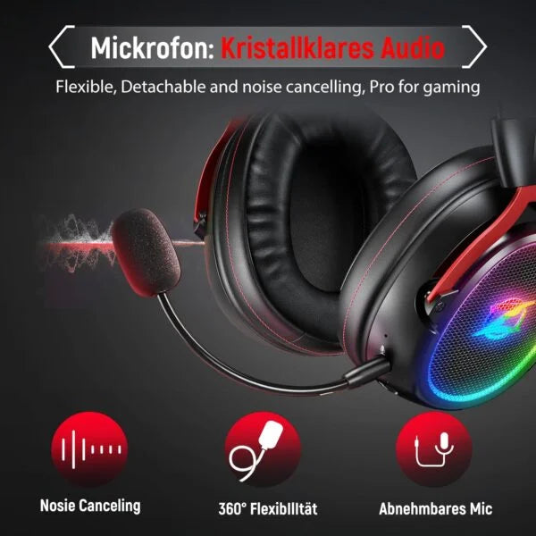 Ozeino Wireless Gaming Headset for Ps5 Ps4 PC Laptop Switch
