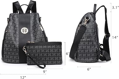 Women Backpack Purse Anti Theft Convertible Leather Travel Shoulder Bag