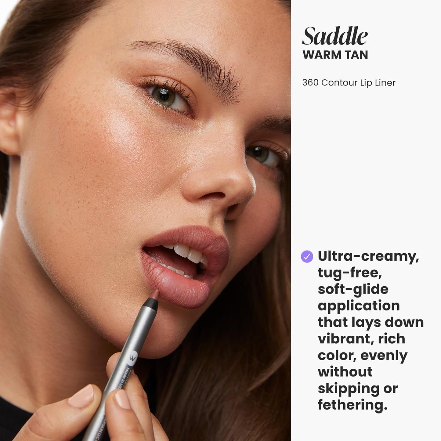 Wonderskin Lipliner Pencil - 360 Contour Lipliner, Long Lasting, Sharpenable, Waterproof and Transfer..