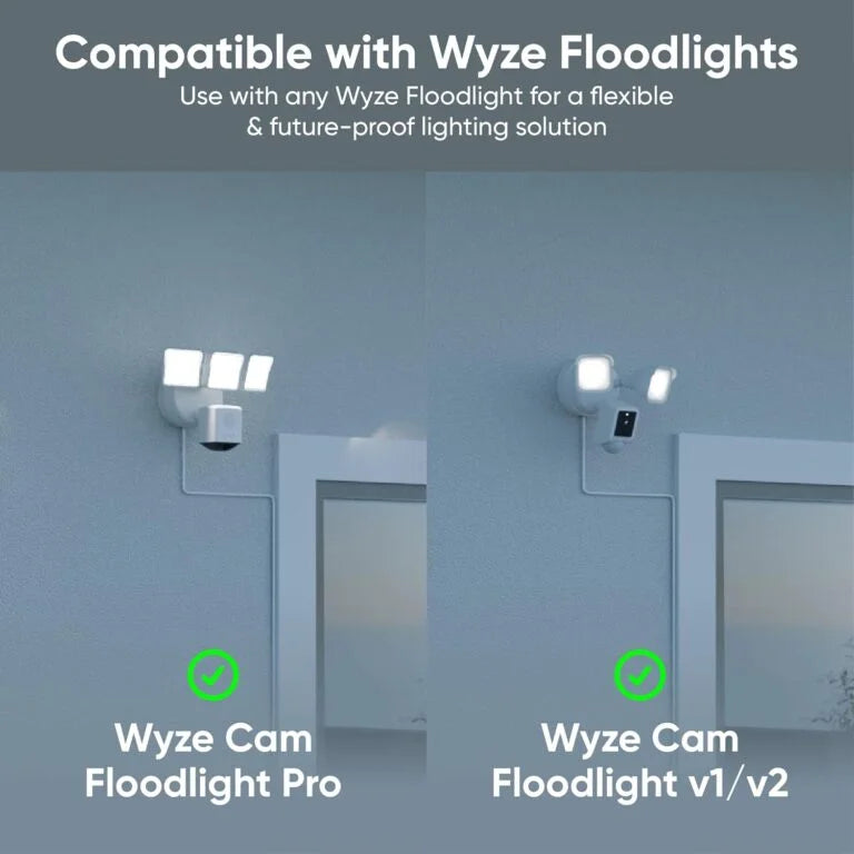 Wyze Floodlight Cam Plug-in Mount for Wyze Floodlight Cameras v1/v2/Pro