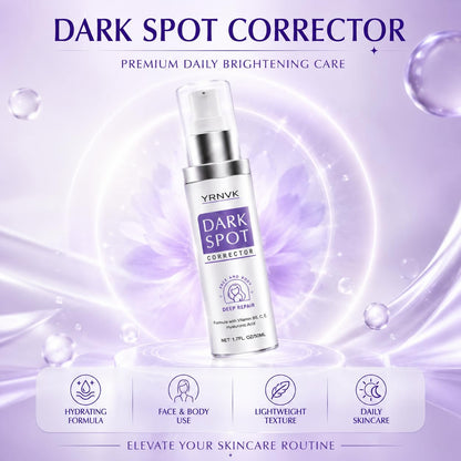 Dark Spot Remover for Face & Body, Brightening Serum with Vitamin C & Hyaluronic Acid | 1.70 FL OZ (Pack of 1)