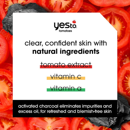 Yes To Tomatoes Clear Skin Detoxifying Charcoal Mud Mask For Acne Prone Skin Draw Out Impurities ..