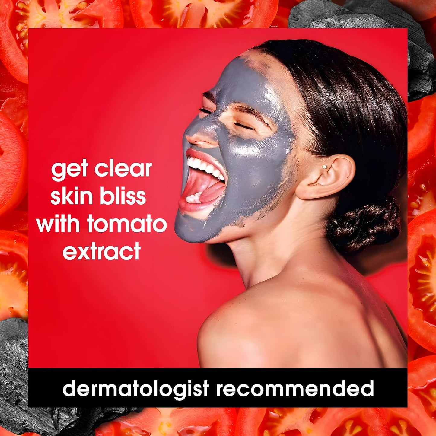 Yes To Tomatoes Clear Skin Detoxifying Charcoal Mud Mask For Acne Prone Skin Draw Out Impurities ..