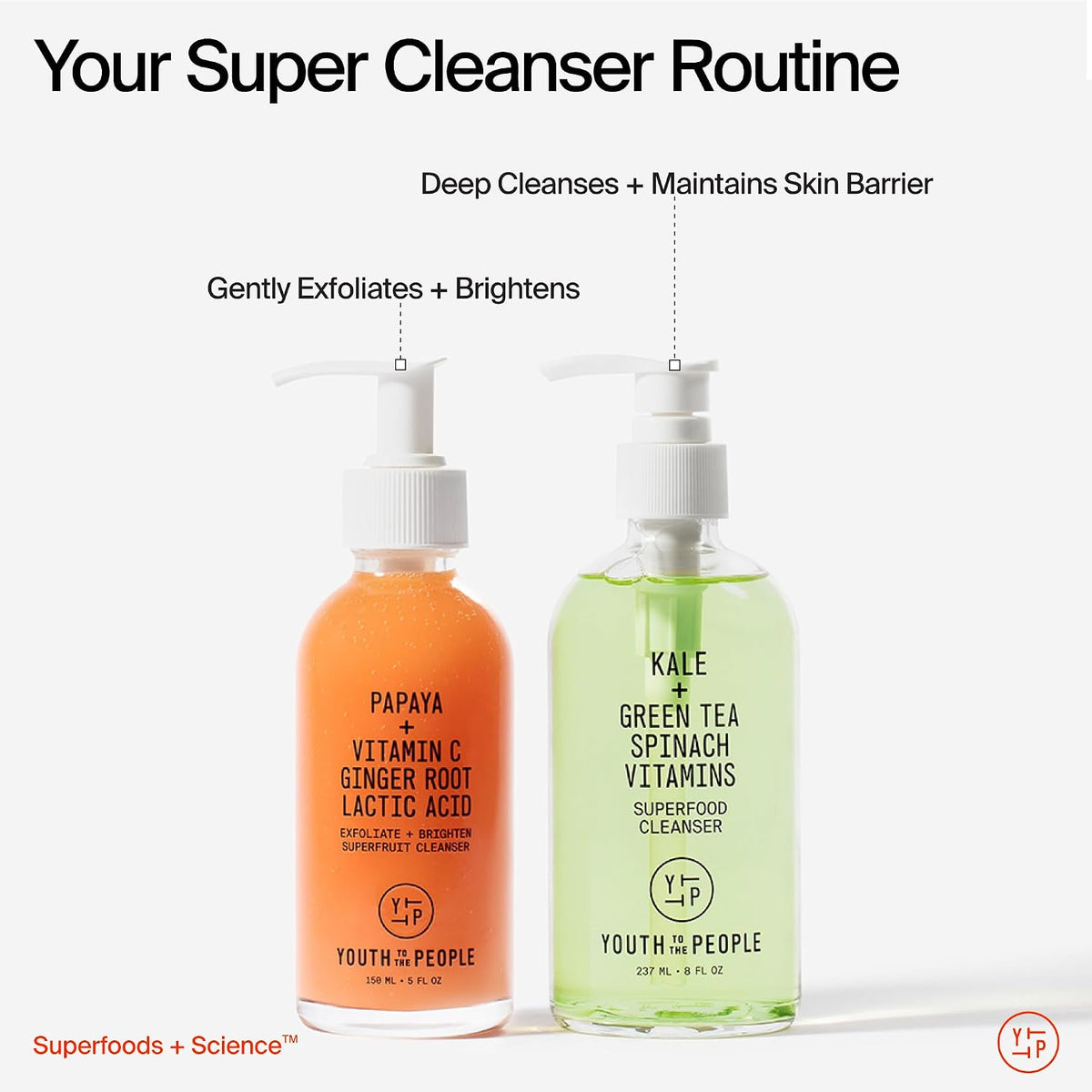 Youth To The People Superfruit Cleanser - Gentle Exfoliating Face Wash
