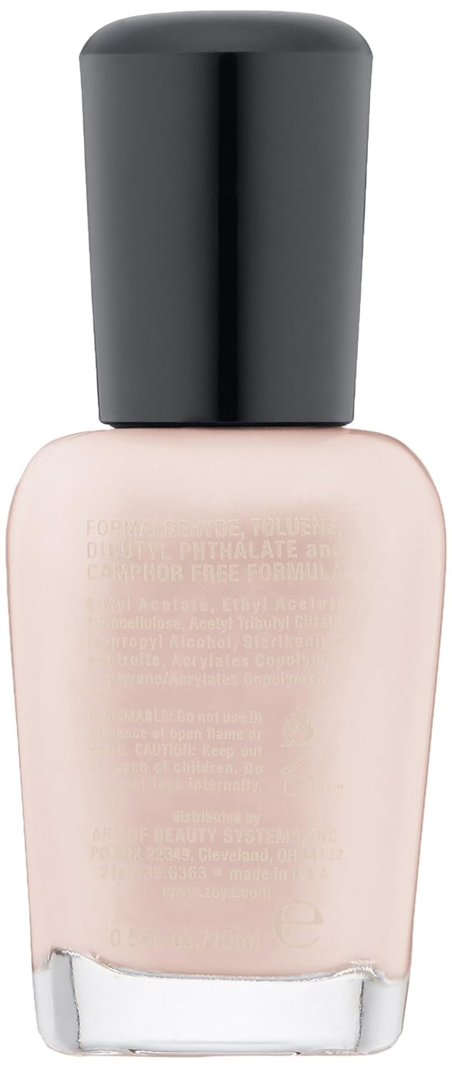 ZOYA Madison Nail Polish, Softest Pale Pink Sheer Milky Cream Polish, Cool-Tone French Manicure Base..