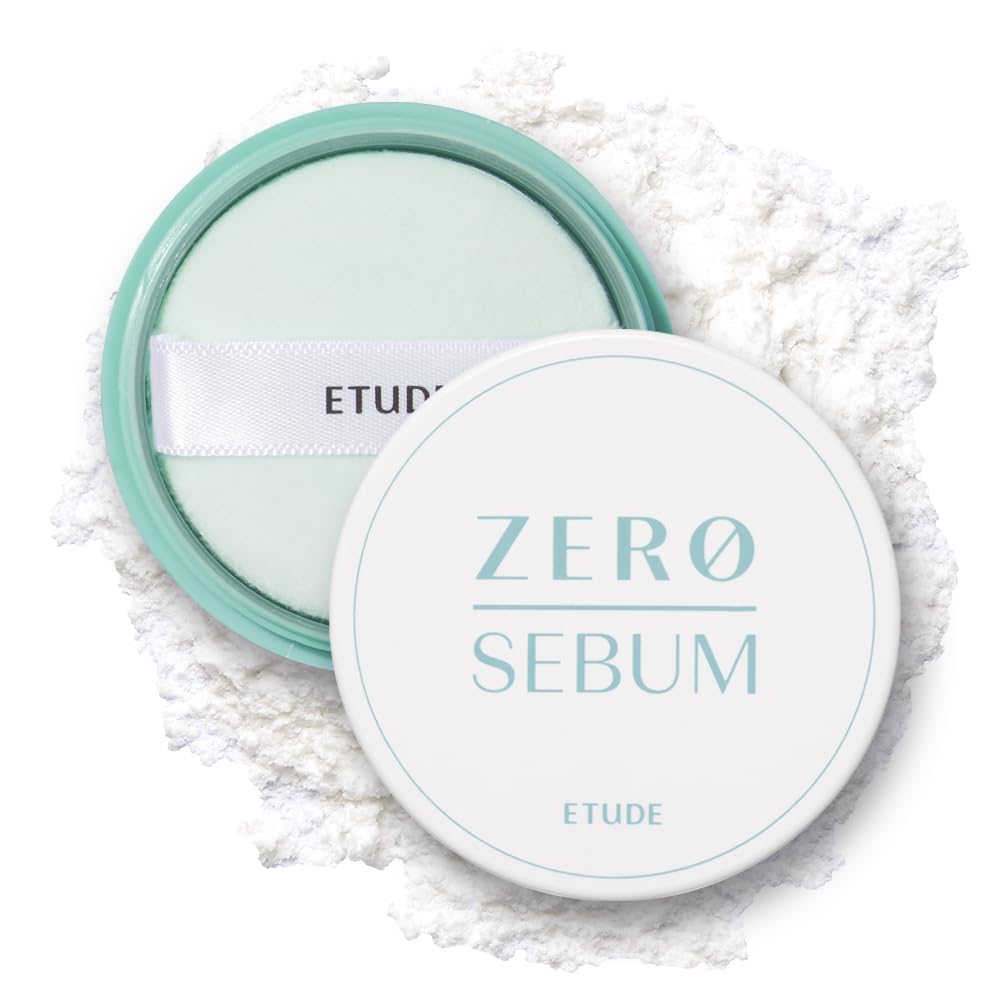 ETUDE Zero Sebum Loose Powder for Oily skin | Translucent Setting Powder with 80% Mineral..