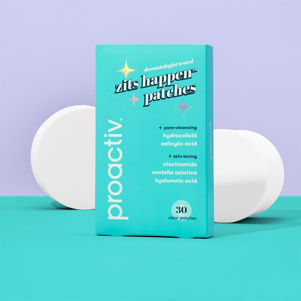 Proactiv Zits Happen® Hydrocolloid Acne Patches- Pimple Patches for Face and Back Acne with Pore Cleansing Salicylic Acid