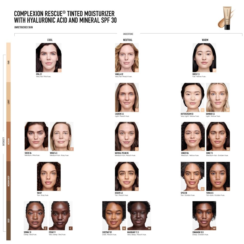 bareMinerals Complexion Rescue Tinted Moisturizer with SPF 30, AJ Natural pecan 05