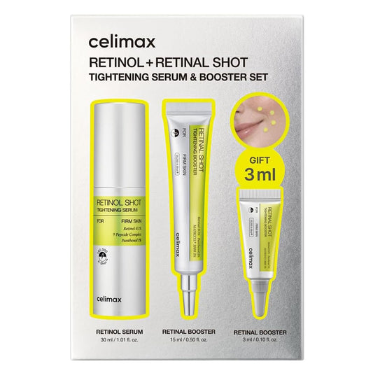 celimax The Vita A Retinal Shot Tightening Booster + Retinol Serum Set Global Exclusive | | 0.1% Retinal, 3% Matryxyl..