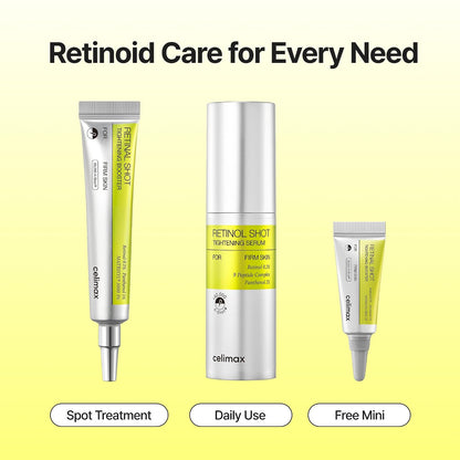 celimax The Vita A Retinal Shot Tightening Booster + Retinol Serum Set Global Exclusive | | 0.1% Retinal, 3% Matryxyl..