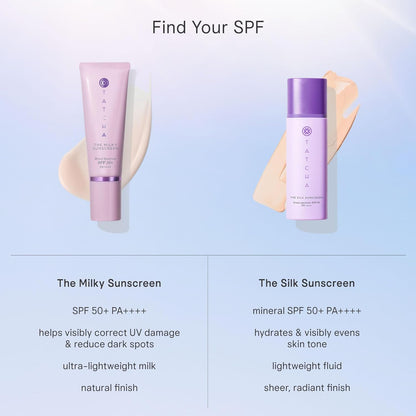 TATCHA The Milky Sunscreen, Broad Spectrum SPF 50+ PA+++ | Daily Light-Weight Sun Protection with No White Cast..
