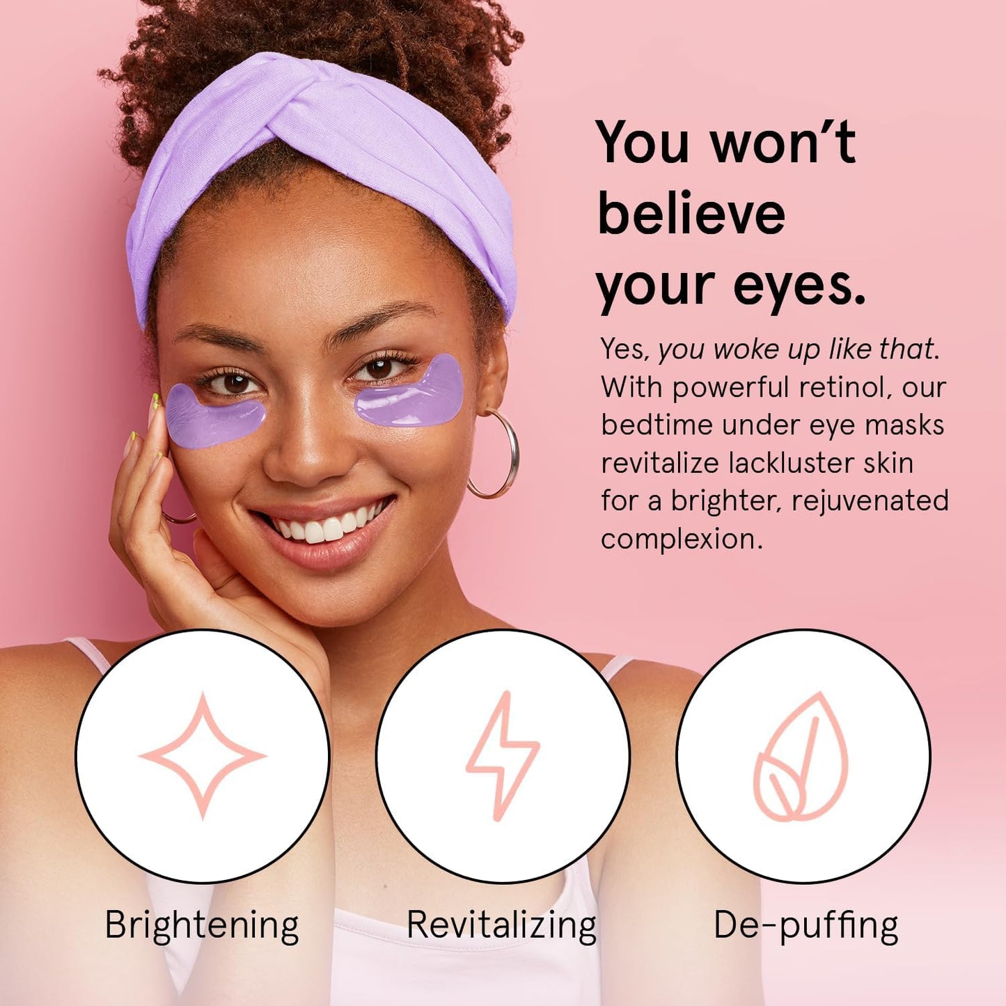 grace &amp; stella Retinol Under Eye Patches for Puffy Eyes &amp; Dark Circles - Restoring Gel Under Eye Masks with Hyaluronic Acid