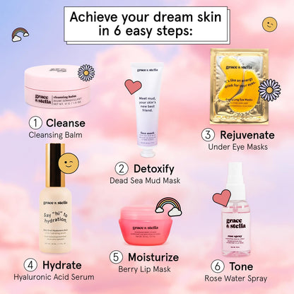 grace & stella Award Winning Skin Care Set - Gift Set for Women