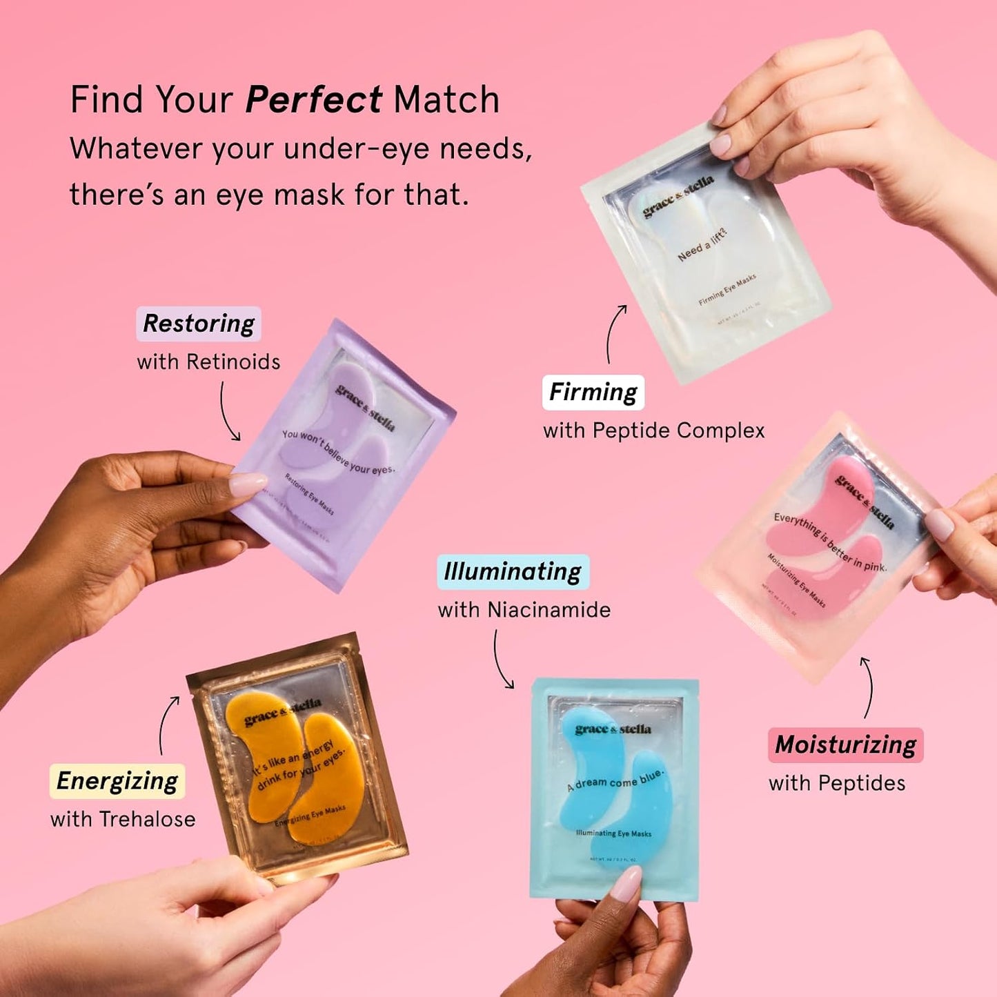 grace & stella Award Winning Under Eye Mask - Birthday Gifts for Women..