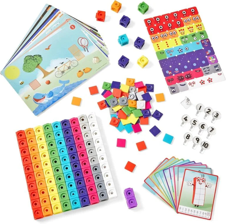 Hand2mind MathLink Cubes Numberblocks 1-10 Activity Set