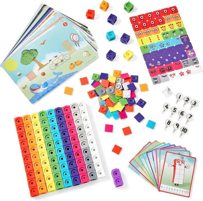 Hand2mind MathLink Cubes Numberblocks 1-10 Activity Set