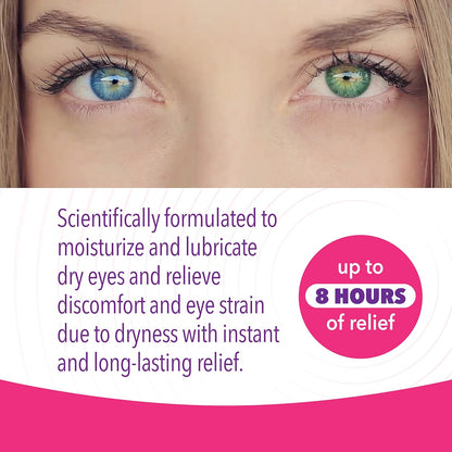 iVIZIA Sterile Lubricant Eye Drops for Dry Eyes, Preservative-Free, 10ml | Moisturizing, Dry Eye Relief, Contact Lens Friendly