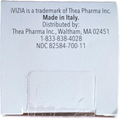 iVIZIA Sterile Lubricant Eye Drops for Dry Eyes, Preservative-Free, 10ml | Moisturizing, Dry Eye Relief, Contact Lens Friendly