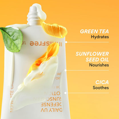 innisfree Daily UV Defense SPF 50+ PA++++ Korean Face & Body Sunscreen, Broad Spectrum, Invisible Finish..
