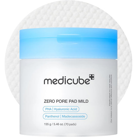 medicube Toner Pads Zero Pore Pad 2.0  | Gentle Calming Toner Pad for Exfoliation, Minimizing Pores &amp; Blackhead Removal with PHA ..