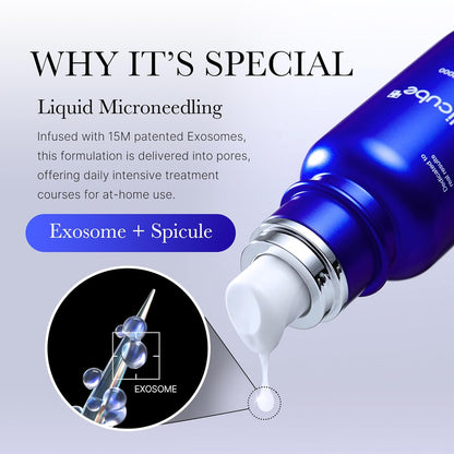 medicube Exosome Shot Zero 2,000 PPM Spicule Facial Serum | Liquid Skin Booster Serum | Exosome, AHA+BHA+PHA..