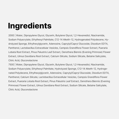medicube Exosome Shot Zero 2,000 PPM Spicule Facial Serum | Liquid Skin Booster Serum | Exosome, AHA+BHA+PHA..