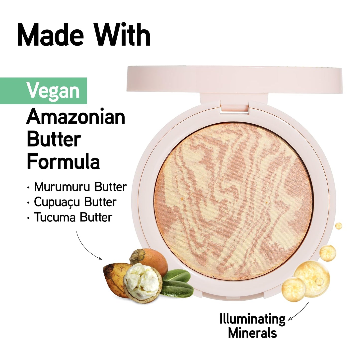 Physicians Formula Butter Glow Pressed Powder, Radiance-Boosting Face Powder with Murumuru Butter for Soft-Focus Finish