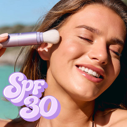 tarte creaseless SPF 30 mineral powder – Brush On Sunscreen for Face, Body &amp; Hairline, Sweat-Resistant 16HR Setting Powder..