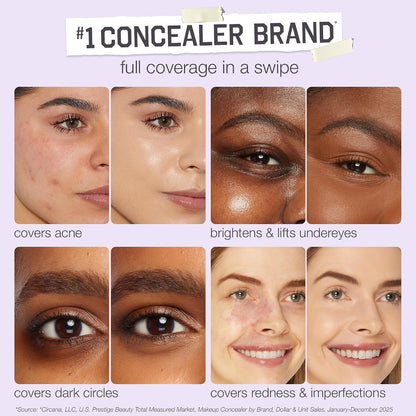 tarte shape tape concealer – Full-Coverage Creaseless Soft Matte Finish, Brightening Under-Eye & Face Makeup..